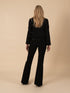 "Addison" Faux Pearl Cropped Zip-up Jacket